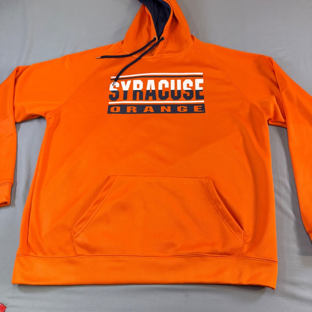Syracuse University Colosseum Orange Hoodie Sweatshirt Pullover Mens XL sporty
